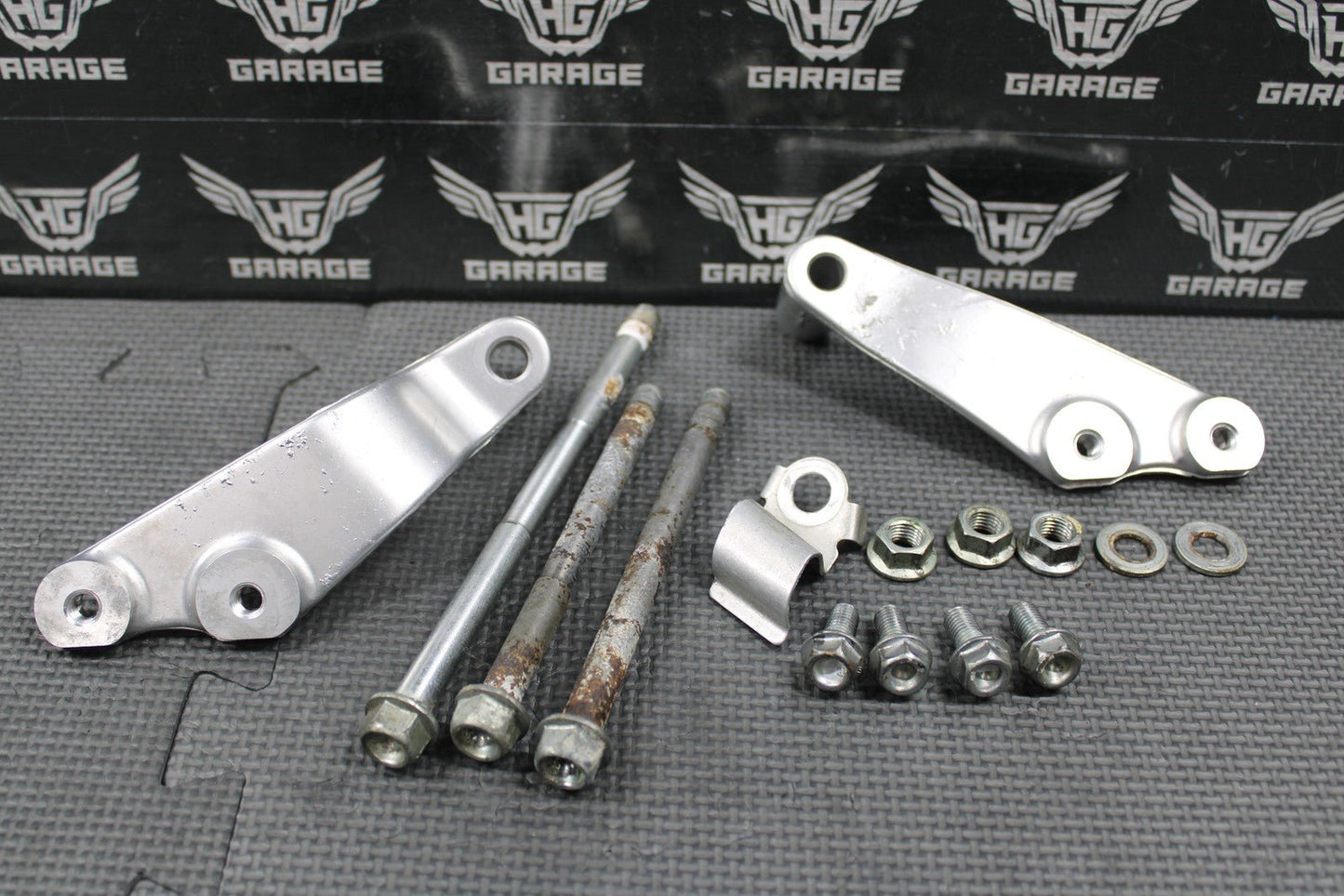 2006 HONDA CRF450X 05 - 17 OEM ENGINE MOTOR MOUNT STAY BRACKETS BOLTS HARDWARE - hggarage