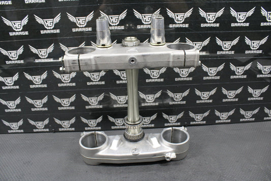2001 00 - 03 HONDA CR125R OEM FRONT FORKS LOWER UPPER TRIPLE TREE STEM BAR CLAMP - hggarage