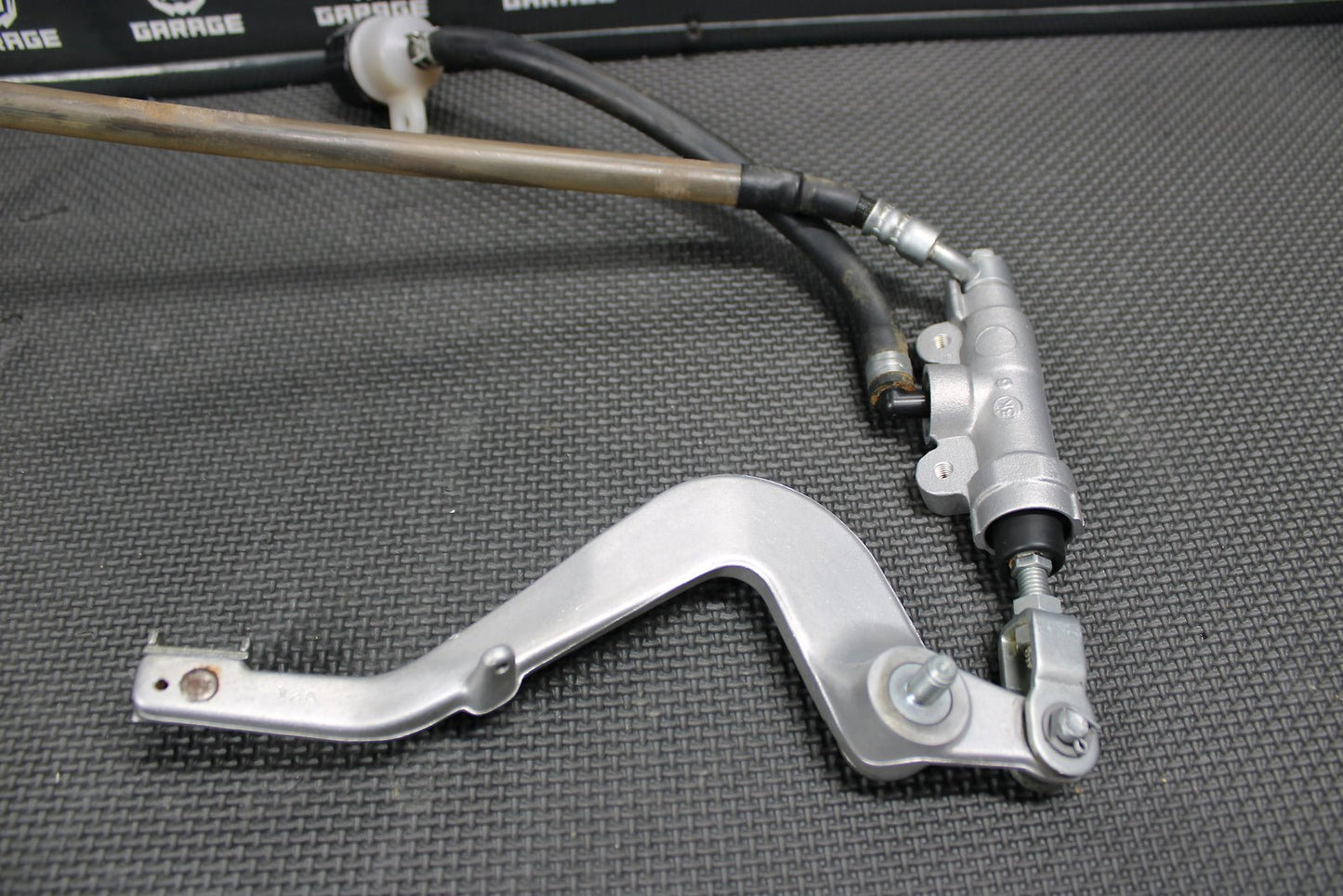 2014 14 - 21 KAWASAKI KX100 OEM REAR BACK BRAKE CALIPER MASTER CYLINDER LEVER LINE - hggarage