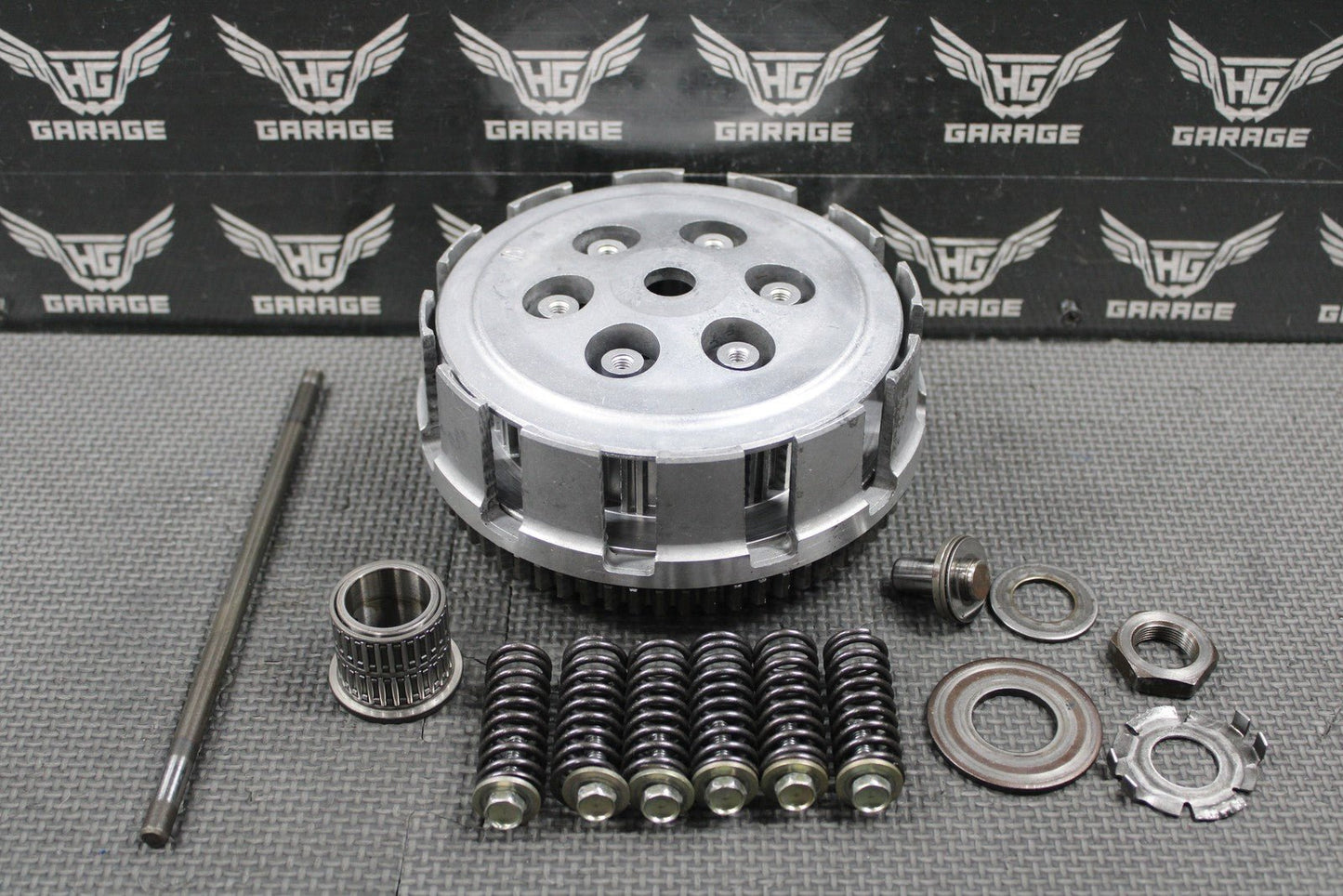 2001 HONDA 92 - 07 CR250R OEM CLUTCH BASKET PRESSURE PLATE CENTER HUB 22100 - KSK - 67 - hggarage