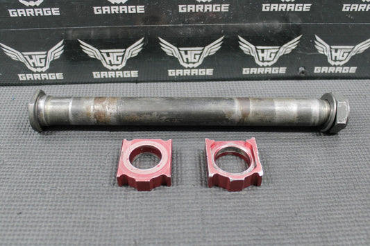 2012 HONDA CRF450R OEM REAR AXLE BACK WHEEL RIM PIVOT BOLT BLOCKS 42301 - KRN - A30 - hggarage