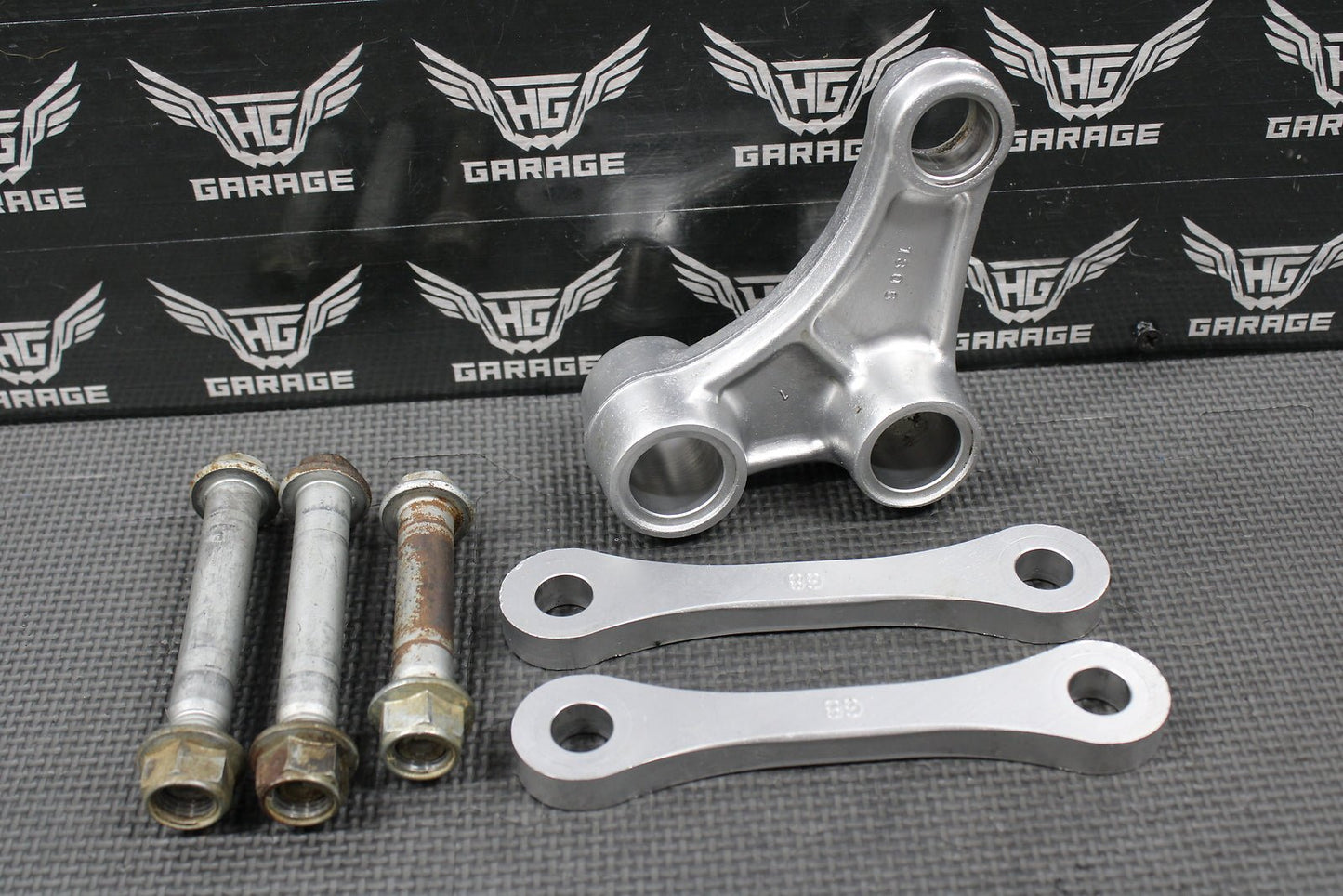 2003 KAWASAKI KX250 OEM REAR SHOCK SWINGARM LINKAGE LINKS UNI TRAK 39007 - 1306 - hggarage