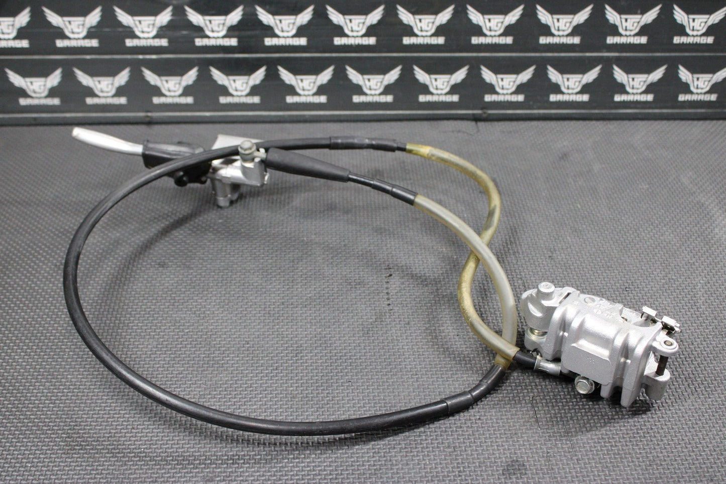 1996 KAWASAKI KX125 OEM COMPLETE NISSIN FRONT BRAKE CALIPER MASTER CYLINDER GOOD - hggarage