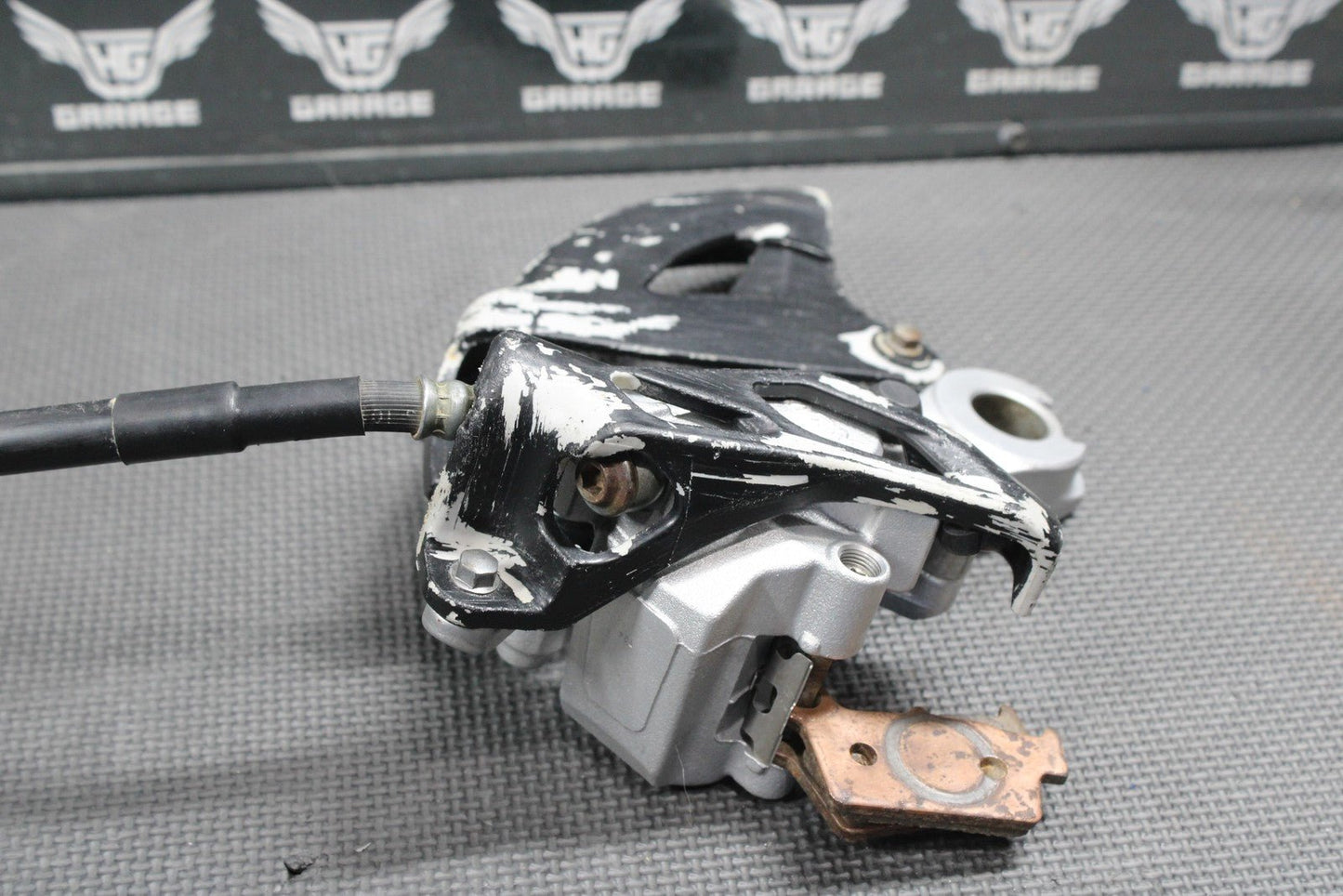 2006 YAMAHA YZ250F OEM REAR BACK BRAKE CALIPER MASTER CYLINDER LEVER PEDAL HOSE - hggarage
