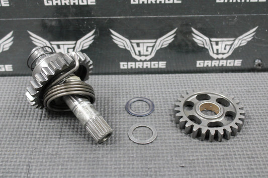 1985 HONDA CR125R OEM KICKSTART KICK START SHAFT W IDLER GEAR 28210 - KA3 - 710 - hggarage