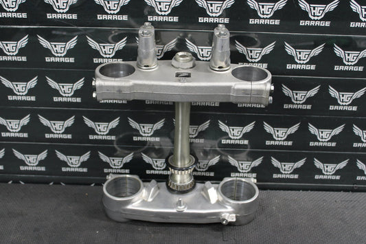 2006 HONDA CR125R 05 - 07 OEM FRONT FORKS LOWER UPPER TRIPLE TREE STEM CLAMP NICE! - hggarage
