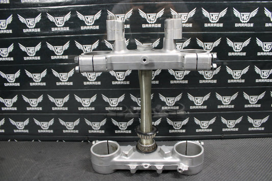 1998 HONDA CR125R OEM FRONT FORKS LOWER UPPER TRIPLE TREE STEM FAT BAR CLAMP - hggarage