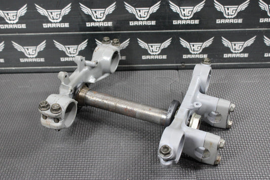 1991 87 - 95 HONDA CR80R OEM FRONT FORKS LOWER UPPER TRIPLE TREE STEM CLAMP - hggarage