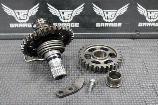 2007 04 - 08 HONDA CRF450R OEM KICKSTART KICK START SHAFT W IDLER GEAR ASSEMBLY - hggarage