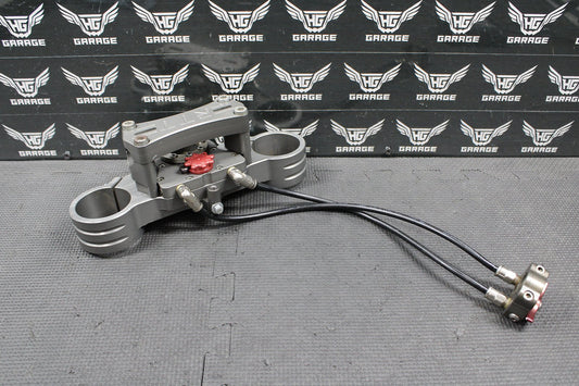 00 - 03 HONDA CR125R CR250R RTT REMOTE STEERING STABILIZER TRIPLE CLAMP BAR MOUNT - hggarage