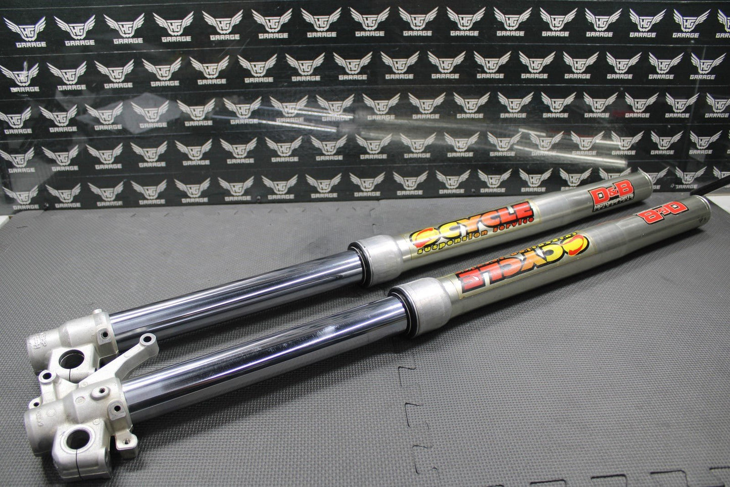 2001 HONDA CR125R OEM RIGHT LEFT FRONT SUSPENSION FORKS SHOCKS 51400 - KZ4 - J31ZA - hggarage