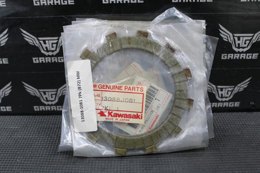7 - NOS KAWASAKI 89 - 94 KDX200 88 - 91 KX125 OEM CLUTCH FRICTION PLATES 13088 - 1081 - hggarage