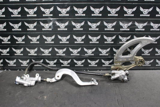 2007 YAMAHA YZ250F YZ450F OEM NISSIN REAR BACK BRAKE CALIPER MASTER CYLINDER LEV - hggarage