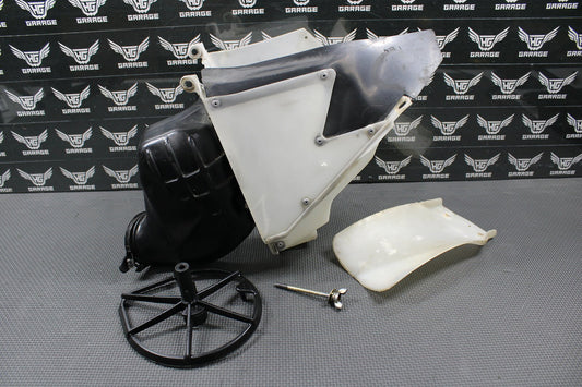 1998 1999 HONDA CR125R OEM AIRBOX AIR CLEANER CASE FILTER BOX INTAKE BOOT NICE! - hggarage