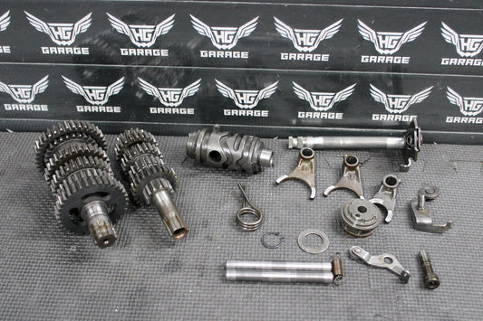 2002 KAWASAKI KX60 KX65 OEM ENGINE TRANSMISSION TRANNY ASSEMBLY GEARS - hggarage