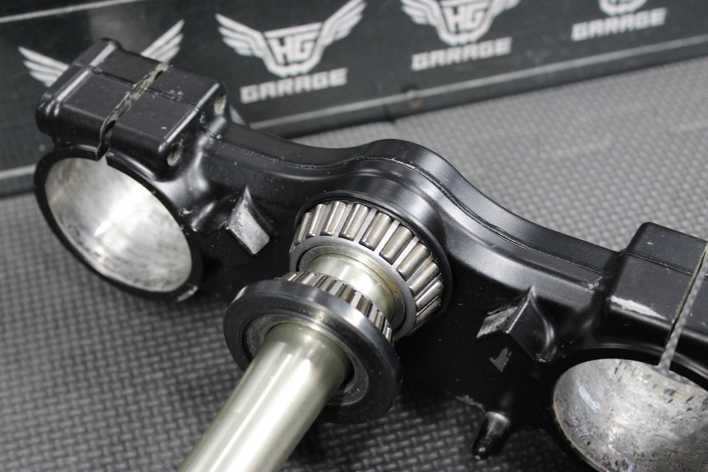 2014 KAWASAKI KX250F 13 - 14 OEM FRONT FORKS LOWER UPPER TRIPLE TREE CLAMP SET - hggarage