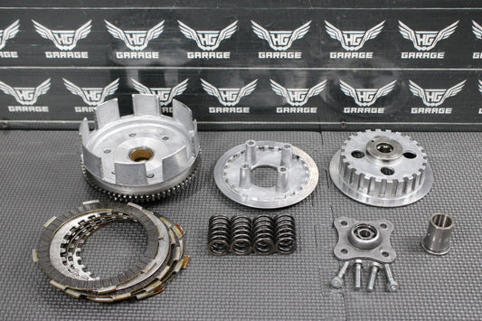 1991 87 - 95 HONDA CR80R OEM COMPLETE CLUTCH W PLATES BASKET HUB 22100 - GC4 - 600 - hggarage