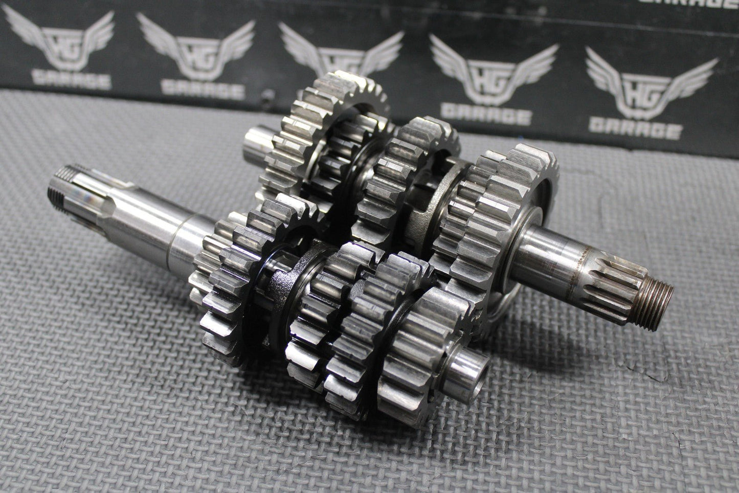 2003 KAWASAKI KLX400R KLX400SR OEM TRANSMISSION TRANNY GEARBOX GEARS SHIFT FORKS - hggarage