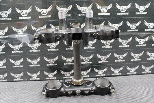 2009 KAWASAKI 09 - 20 KLX250 KLX250SF OEM FRONT FORKS TRIPLE TREE BAR CLAMP STEM - hggarage