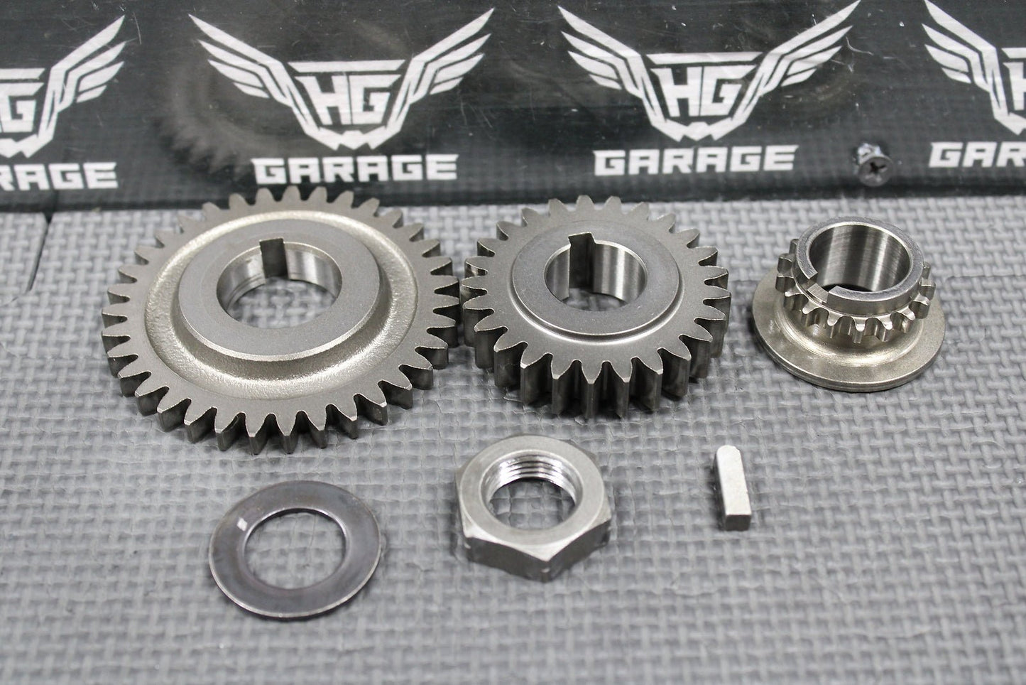 2000 SUZUKI DRZ400 OEM ENGINE CRANKSHAFT PRIMARY MAIN DRIVE TIMING GEARS SET - hggarage