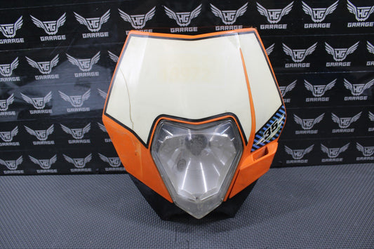 2010 KTM 250 XCF - W OEM HEADLIGHT SHROUD NUMBER PLATE HEAD LIGHT 7730800704404 - hggarage