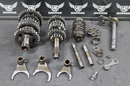 1996 KAWASAKI KX125 94 - 98 OEM TRANSMISSION GEARS GEARBOX SHIFT FORKS DRUM SHAFTS - hggarage