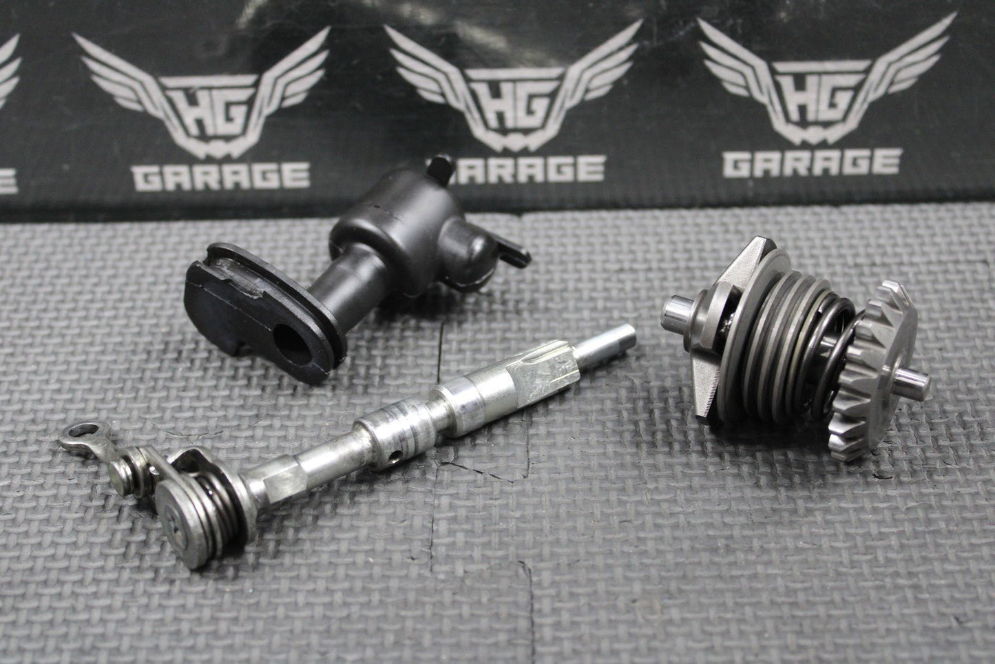 2015 KAWASAKI 08 - 21 KX85 OEM EXHAUST POWER VALVE LINKAGE GOVERNOR LEVER SET - hggarage