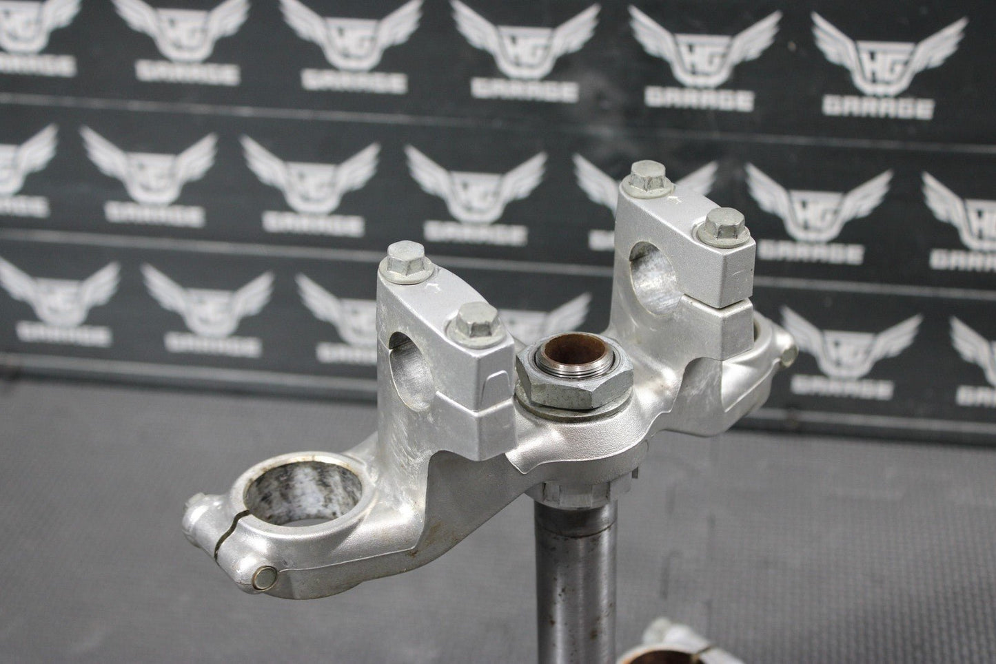 2003 00 - 04 KAWASAKI KX65 OEM FRONT FORKS LOWER UPPER TRIPLE TREE STEM CLAMP - hggarage