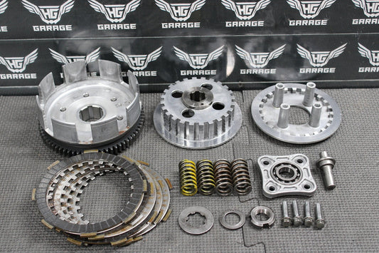 2002 Honda XR200R OEM Complete Clutch W Plates Basket Hub 22100 - 437 - 020 22121 - Kc - hggarage