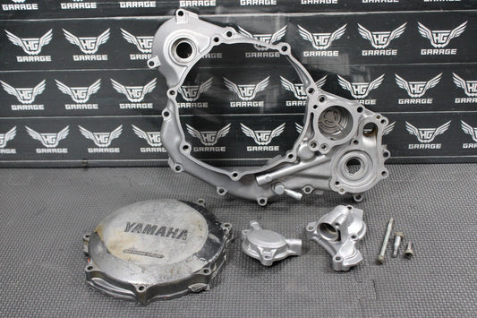 2006 YAMAHA YZ450F 06 - 09 ENGINE MOTOR INNER OUTER CLUTCH COVER WATERPUMP - hggarage