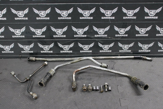 1998 YAMAHA YZ400F OEM ENGINE MOTOR OIL HOSE PIPES ASSEMBLY 5BE - 13416 - 00 - 00 - hggarage