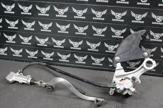 2009 Kawasaki KX250F OEM Nissin Rear Back Brake Caliper Master Cylinder Lever - hggarage