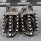 2001 95 - 01 HONDA CR500R RIGHT LEFT OVERSIZE FOOTPEGS FOOT PEGS PEDALS HEAVY DUTY - hggarage
