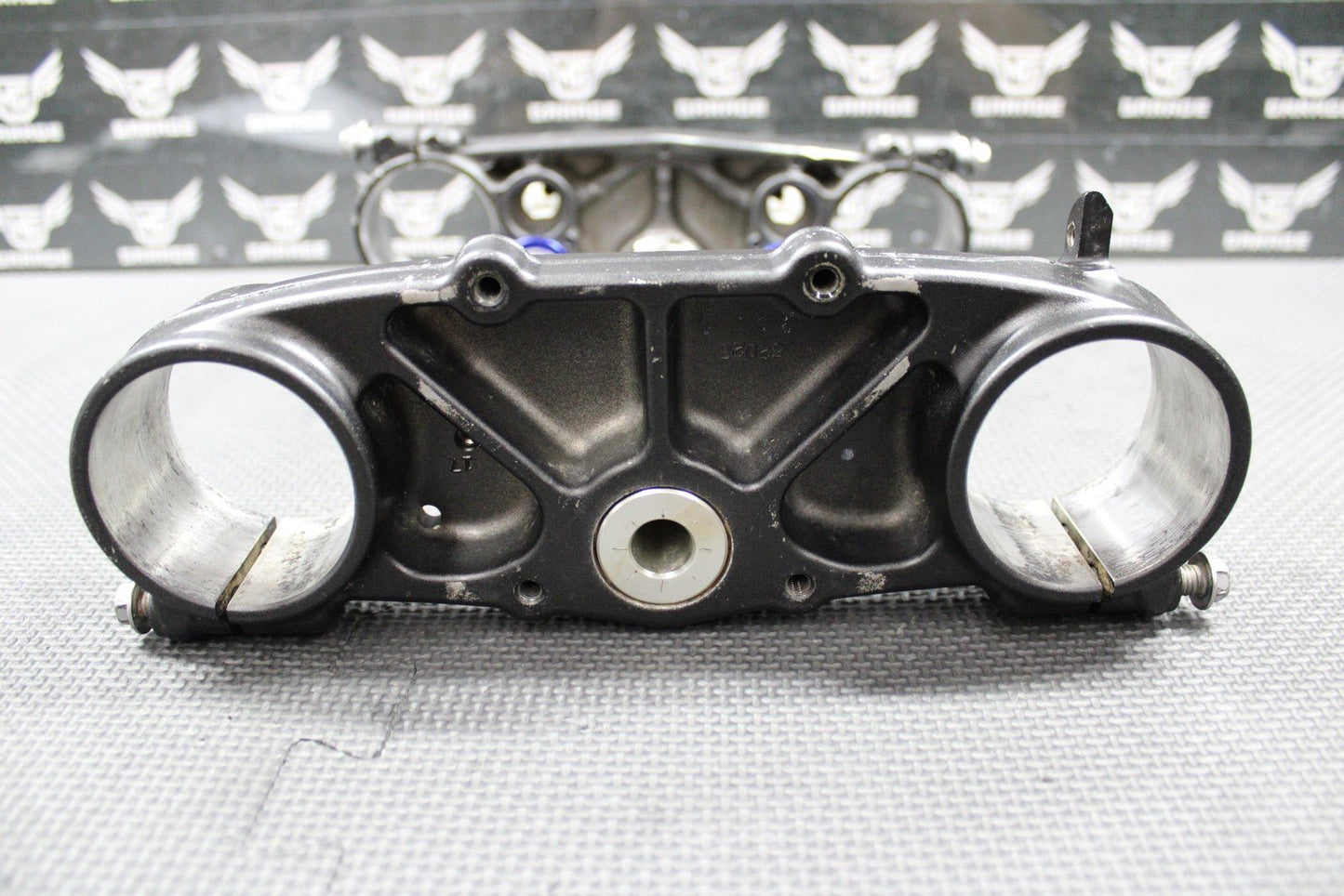 2020 YAMAHA 18 - 21 YZ250FX OEM FRONT FORKS LOWER UPPER TRIPLE TREE STEM BAR CLAMP - hggarage