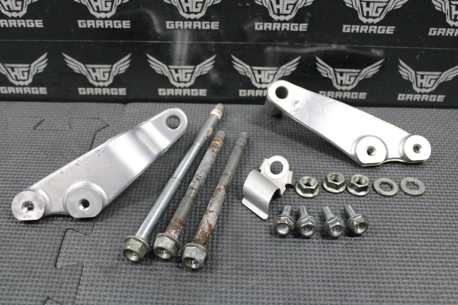2006 HONDA CRF450X 05 - 17 OEM ENGINE MOTOR MOUNT STAY BRACKETS BOLTS HARDWARE - hggarage