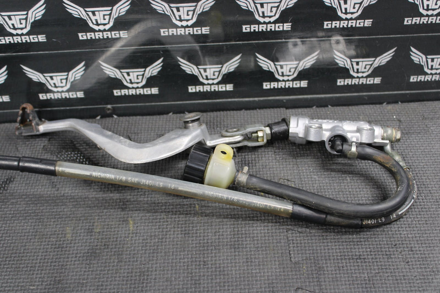 2001 01 - 13 KAWASAKI KX85 OEM NISSIN REAR BACK BRAKE CALIPER MASTER CYLINDER - hggarage