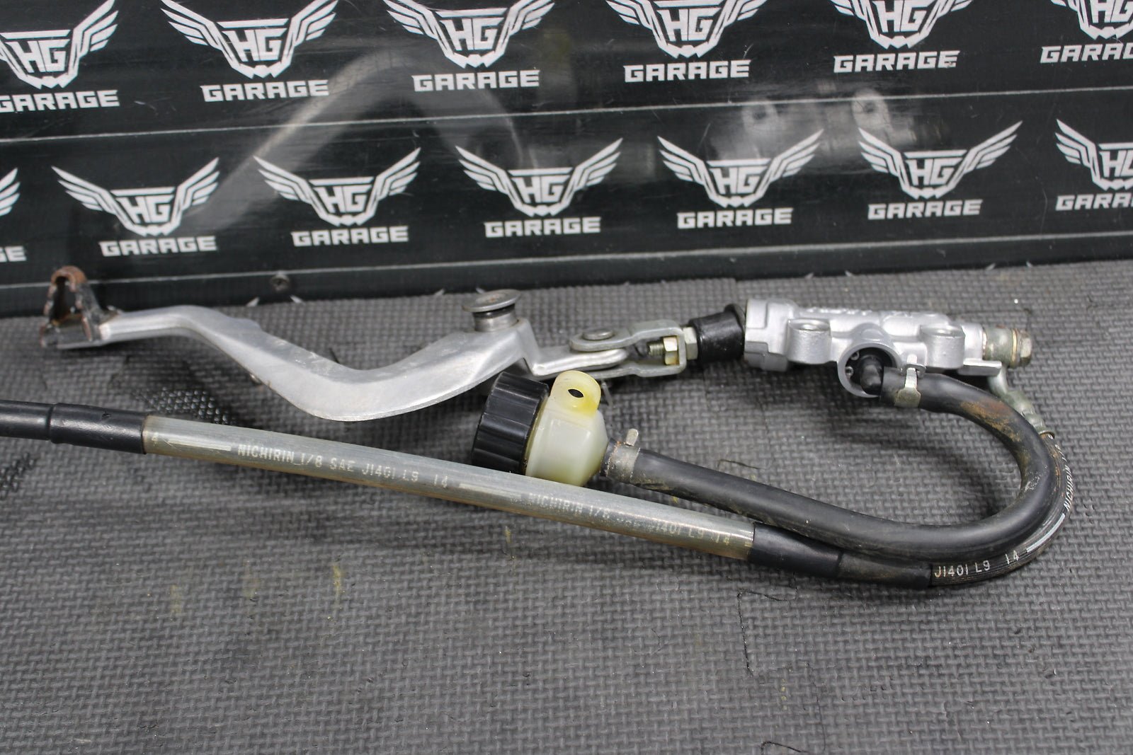 2001 01 - 13 KAWASAKI KX85 OEM NISSIN REAR BACK BRAKE CALIPER MASTER CYLINDER - hggarage
