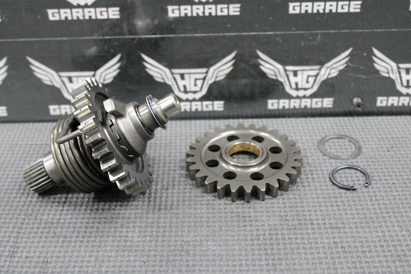 2002 02 - 07 KAWASAKI KX250 OEM KICKSTART KICK START SHAFT W IDLER GEAR 13066 - 1107 - hggarage