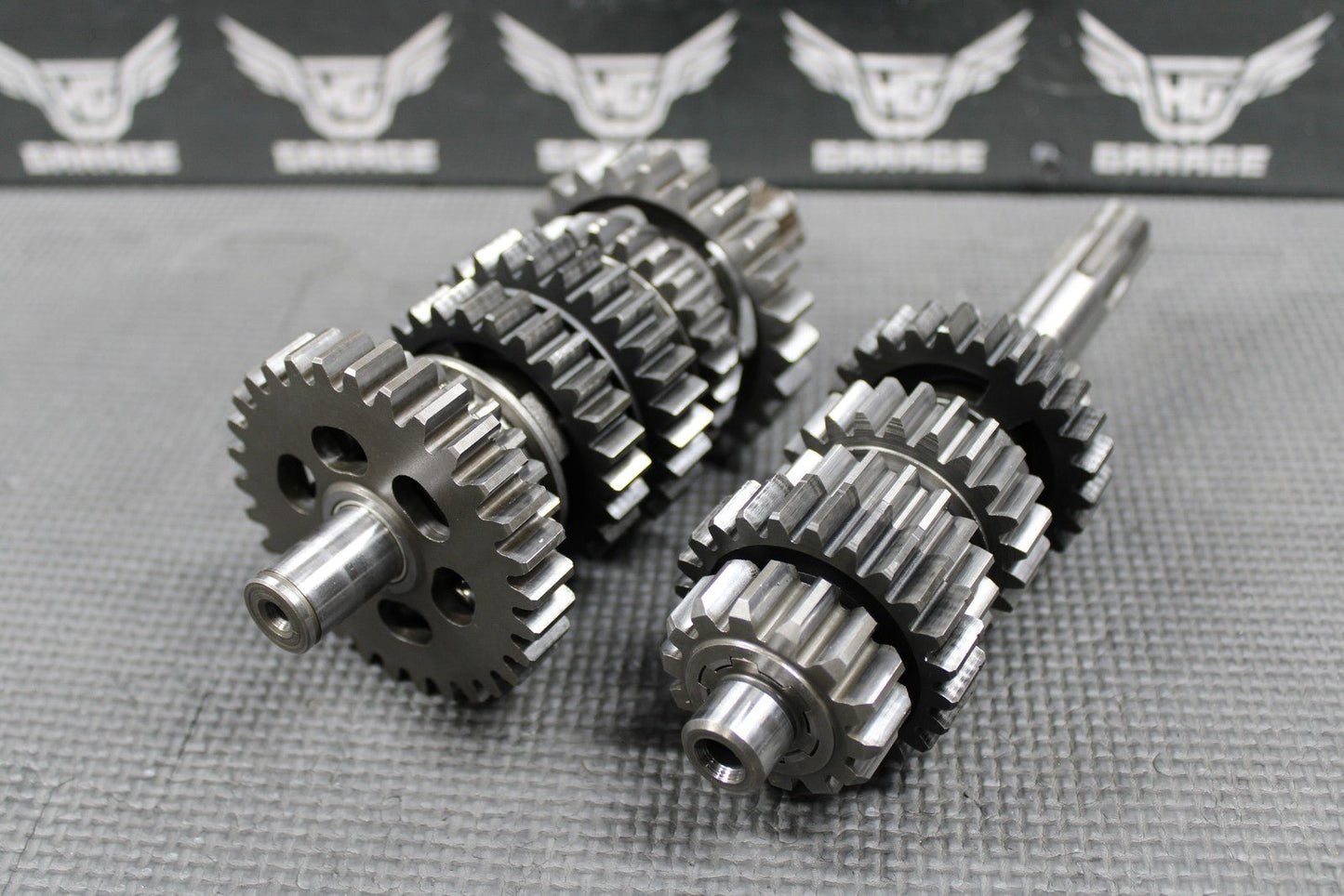 1991 KAWASAKI KX125 OEM TRANSMISSION TRANNY GEARBOX GEARS SHIFT FORKS NICE!! - hggarage
