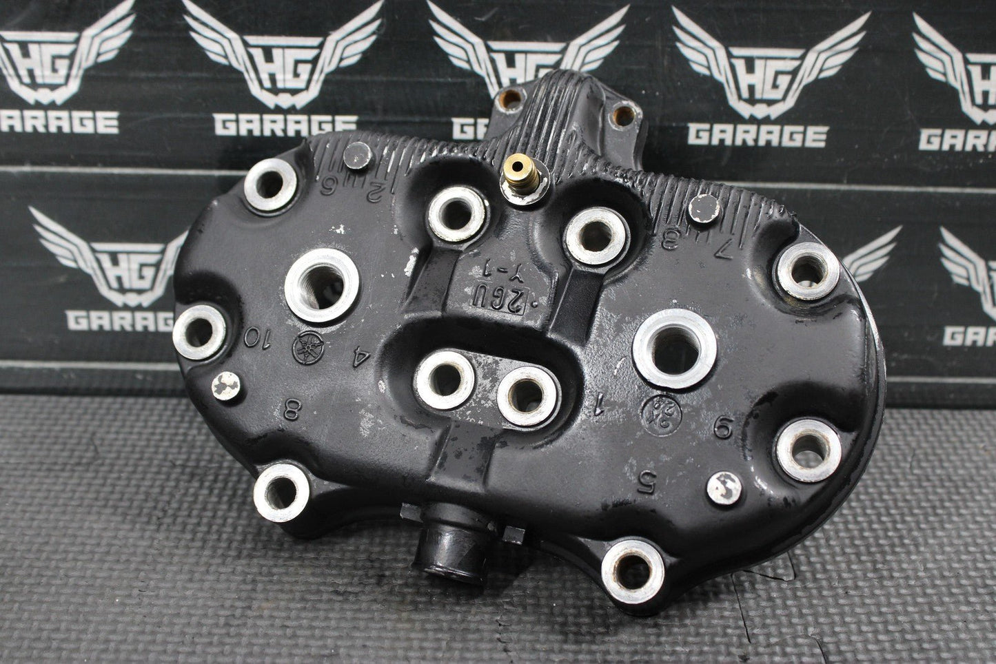 1991 87 - 06 YAMAHA BANSHEE 350 OEM ENGINE TOP END CYLINDER HEAD 2GU - 11111 - 00 - 00 - hggarage