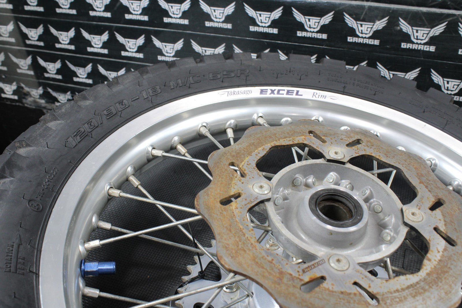 2013 HUSQVARNA TE511 OEM EXCEL FRONT BACK REAR WHEEL SET PAIR WHEELS RIMS HUBS - hggarage