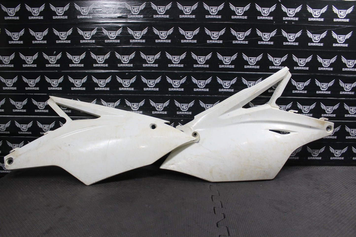 2018 KAWASAKI KX250F OEM PLASTICS BODY KIT FENDERS PANELS NUMBER PLATE SHROUDS - hggarage