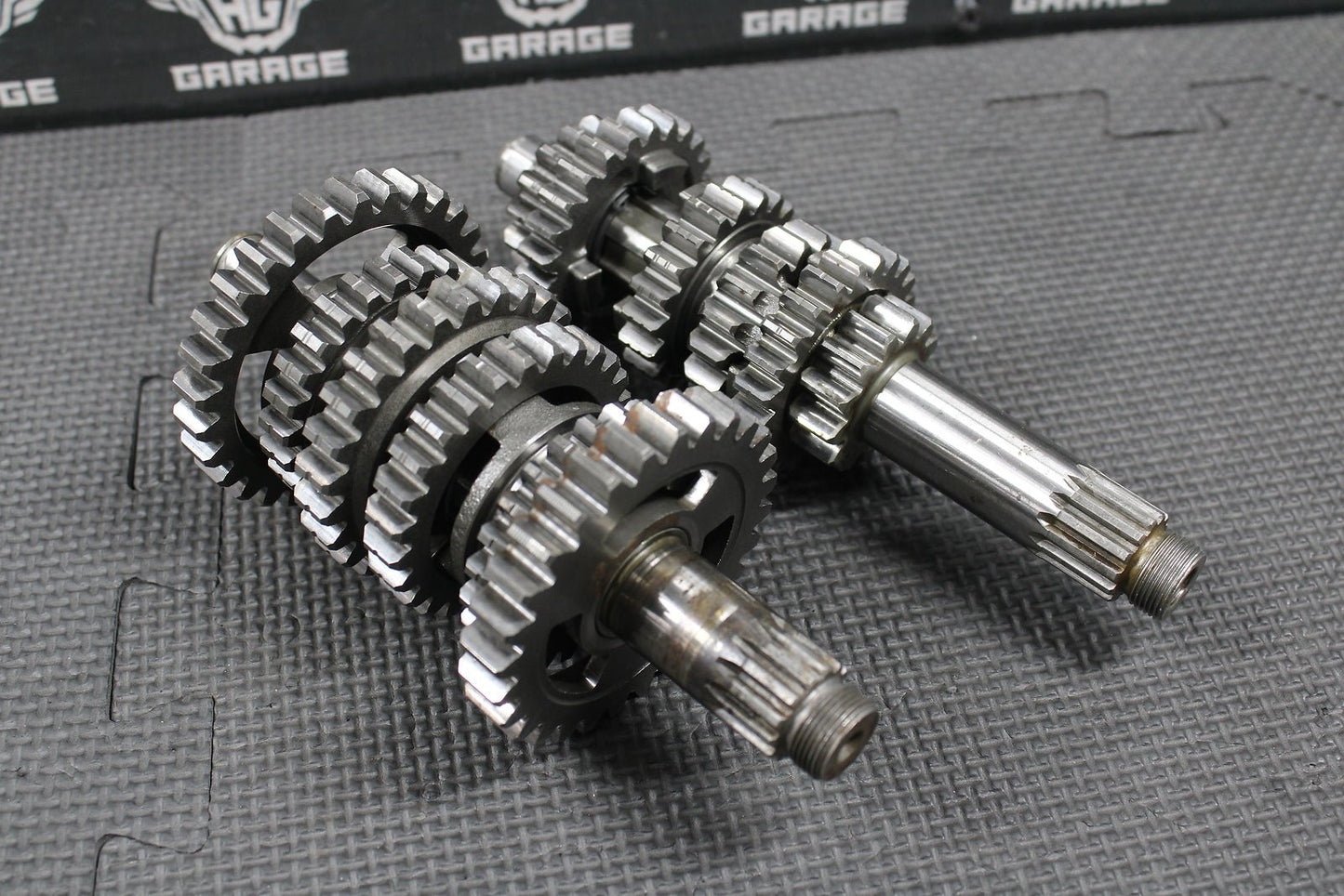 1993 YAMAHA YZ125 OEM 6 SPEED TRANSMISSION TRANNY TRANS GEARBOX SHIFT FORKS GEAR - hggarage