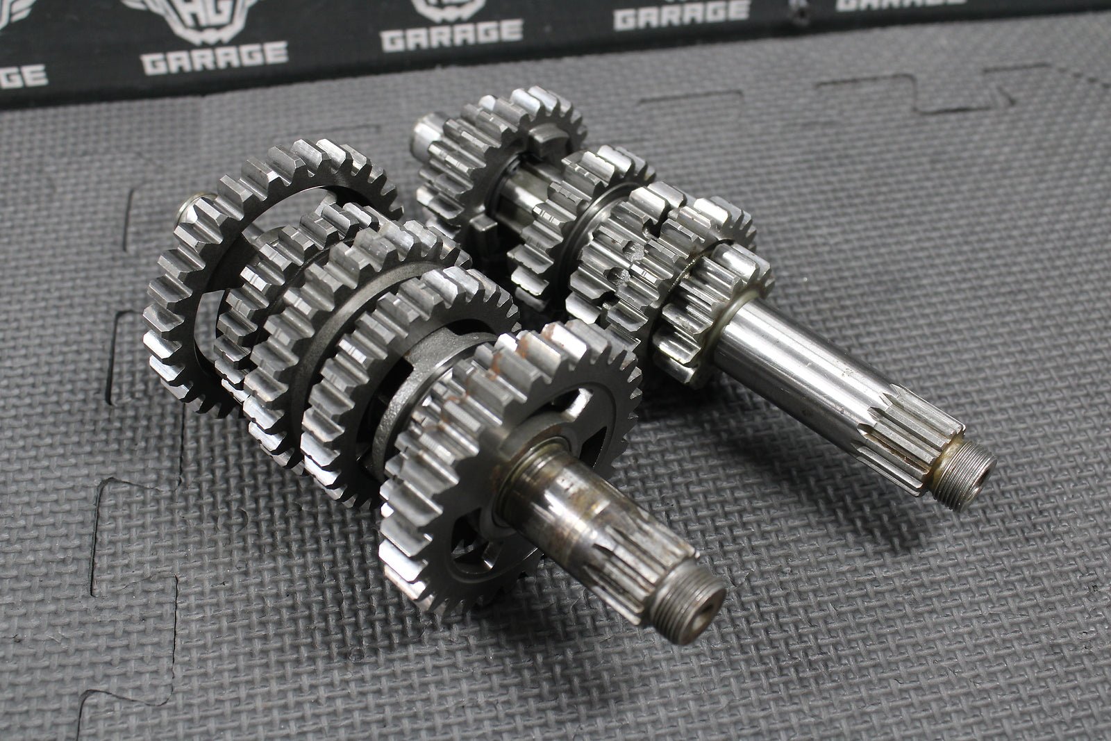1993 YAMAHA YZ125 OEM 6 SPEED TRANSMISSION TRANNY TRANS GEARBOX SHIFT FORKS GEAR - hggarage