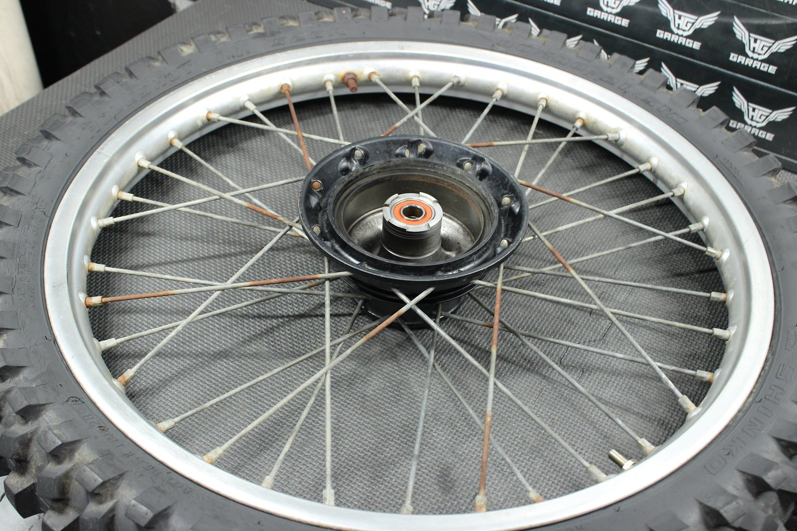 2002 Honda XR200R OEM 21" D.i.d Front Wheel Rim Hub Assembly 44650 - KT0 - 306 - hggarage