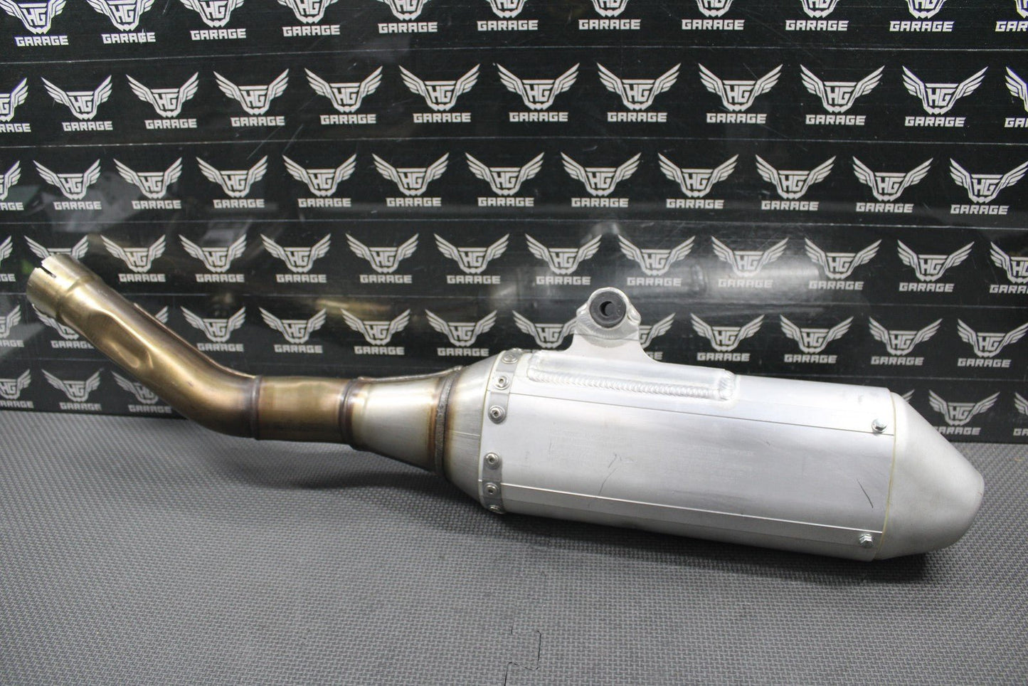 2020 SUZUKI 19 - 22 RMZ250 OEM MUFFLER EXHAUST SILENCER SLIP ON PIPE 14310 - 46K10 - hggarage