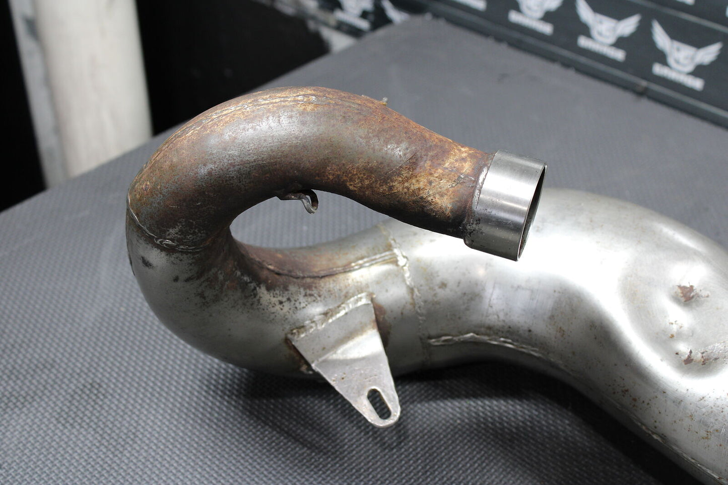 1997 HONDA CR125R AFTERMARKET EXHAUST PIPE CHAMBER HEADER 18300-KZ4-A10