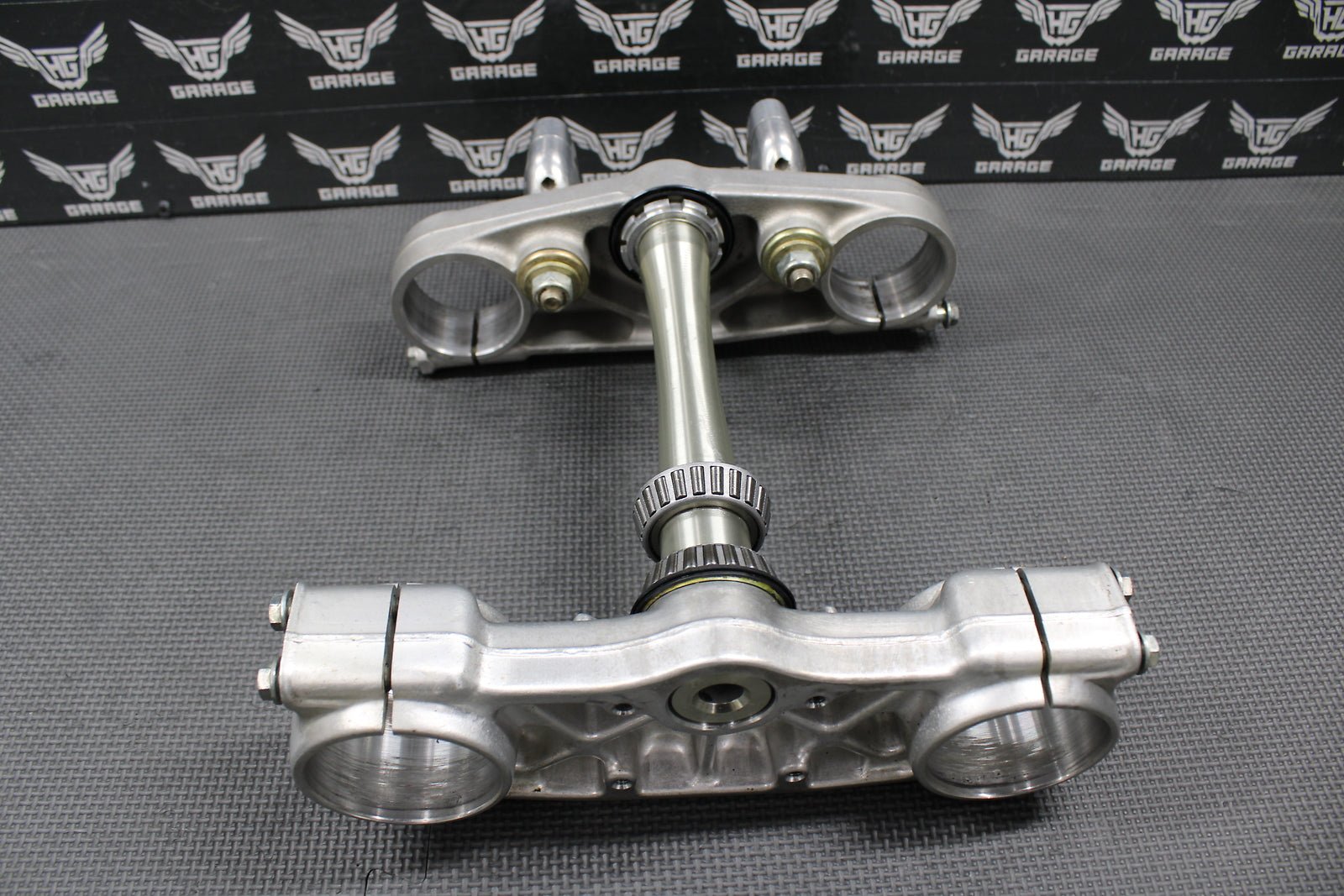 2001 00 - 03 HONDA CR125R OEM FRONT FORKS LOWER UPPER TRIPLE TREE STEM BAR CLAMP - hggarage