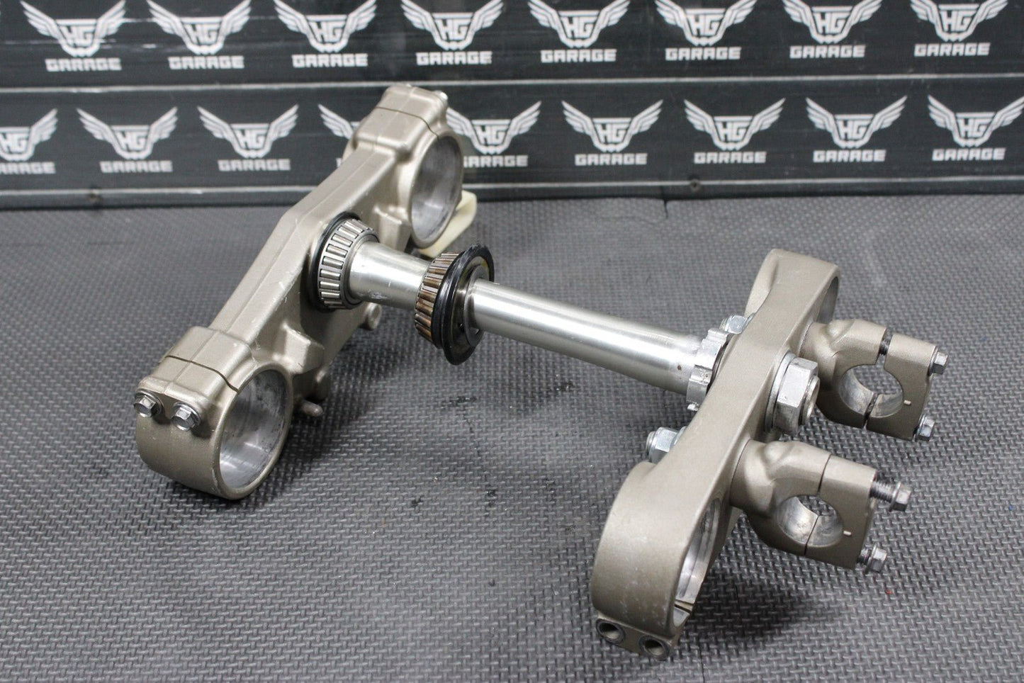 2006 YAMAHA 06 - 14 YZ450F OEM FRONT FORKS LOWER UPPER TRIPLE TREE STEM SET - hggarage