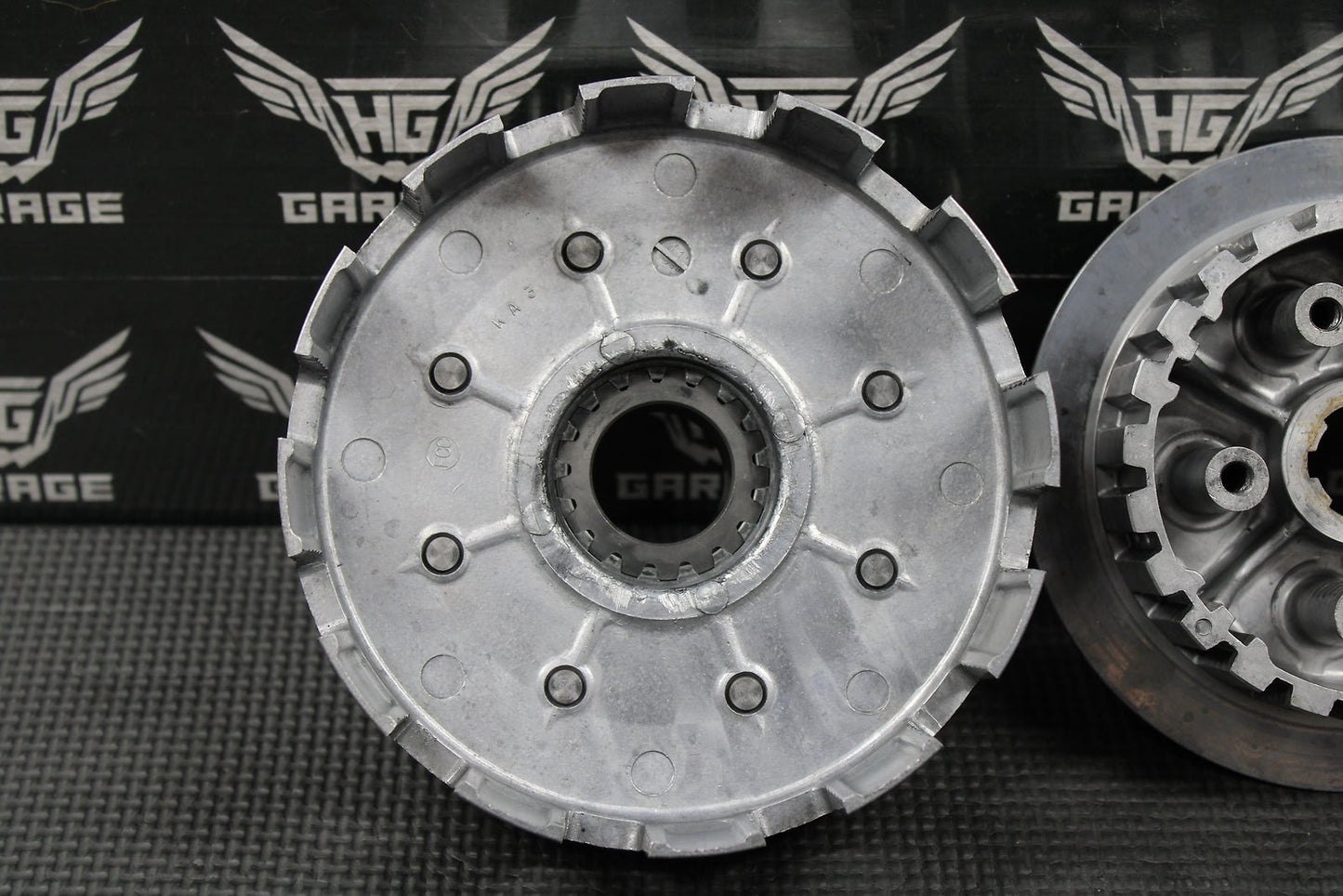 1985 HONDA CR125R OEM COMPLETE CLUTCH W BASKET HUB PRESSURE PLATE 22100 - KA3 - 760 - hggarage